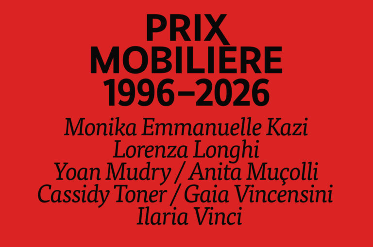 Prix Mobilière 2026 - Art Genève